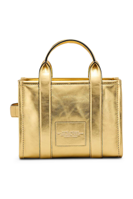 The Metallic Leather Small Tote Bag